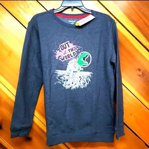 Cat & Jack Kids Dinosaur Astronaut Out Of This World Sweatshirt